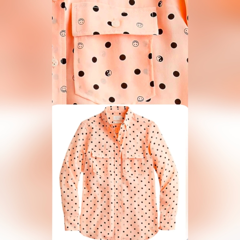 J.Crew silk button up shirt